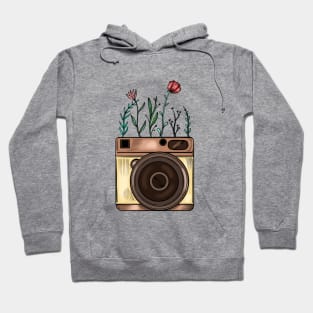 Pretty Flowery Camera Hoodie